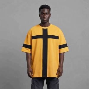 T-shirts personnalisés OEM en gros, lot en vrac, Bangladesh, été, coupe oversize, épaules tombantes, pour hommes, femmes, unisexe - Product Image 1