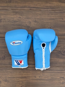 Ensemble de boxe en cuir de haute qualité bleu ciel, équipement complet avec gants de boxe, protège-tête, protège-glandes, kit d'entraînement - Product Image 5