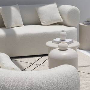 ชุดโต๊ะกาแฟไมโครคอนกรีตสีขาวนวล Vandana Astra Terra จำนวน 2 ชิ้น สำหรับตกแต่งบ้านสไตล์โมเดิร์น - Product Image 4