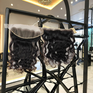 Cierre de encaje Cabello crudo Templo Transparente Suizo 4x4 13x4 13x6 Frontal Virgen sin procesar India Venta al por mayor HD Curl Wave Proveedor - Product Image 1