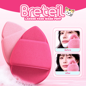 Éponge nettoyante visage en gros <span class=keywords><strong>Breteil</strong></span>, super grande, en forme de goutte d'eau, gant de lavage du visage réutilisable, pour nettoyage quotidien du visage - Product Image 1