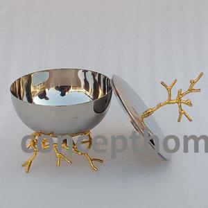 Brûleur d'encens en forme de fleur en acier inoxydable et laiton, support métallique, Mabkhara, décoration d'intérieur - Product Image 2