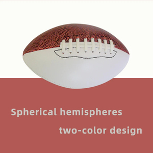 Ballon de rugby de taille officielle 9 de haute qualité, ballon de football américain de compétition, impression personnalisée, ballon de rugby en cuir PU - Product Image 2