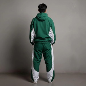Breathable Plus Size Hooded Casual Men's Acid Wash <b>Tracksuit</b> Winter Printed Lightweight 100% Cotton Windproof Unisex Set - Product Image 4