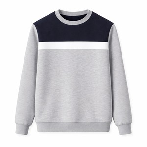 Sweat-shirt à col rond pour homme, imprimé color block, coupe classique, décontracté, pour l'automne - Product Image 1