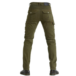 Jean de moto camouflage pour homme, coupe slim, taille haute, denim utilitaire avec protections de hanche et de genoux amovibles, respirant, toutes saisons - Product Image 2