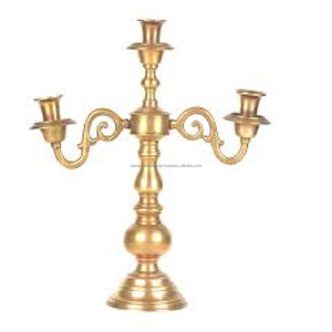 Portavelas cónico de aluminio 3 con portavelas cónico de metal con acabado dorado para decoración de iluminación del hogar - Product Image 4