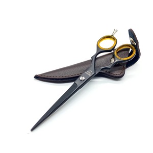 Kit de ciseaux de coiffure pour barbier, ciseaux de coupe de cheveux pour salon, ciseaux à effiler, peigne droit et ciseaux à lame plate pour salon - Product Image 2