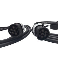 Câble de recharge pour véhicule électrique Type 2 vers Type 2, 7 kW, 32 A, Mode 3, monophasé, étanche IP55, CE FCC UKCA, faisceau de câbles de charge rapide en cuivre pur