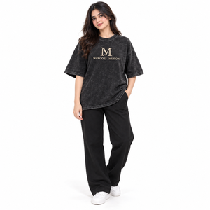 T-shirt décontracté à manches courtes et col rond pour homme, coupe ample, 100 % coton, avec logo frontal, couleur unie, écologique, séchage rapide, respirant - Product Image 1
