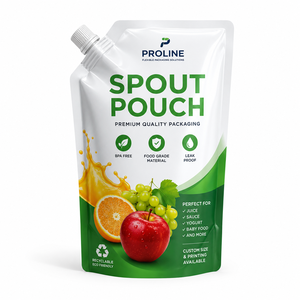 Bolsa con soporte impresa personalizada, superventa de septiembre, detergente para ropa en polvo, embalaje de plástico PET/PE, bolsa con boquilla inferior - Product Image 1