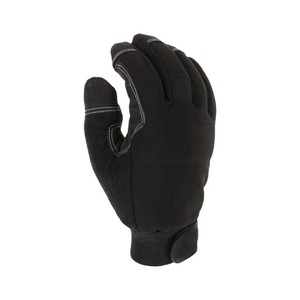High Visibility Leather Work <b>Gloves</b> Reflective Safety <b>Driver</b> <b>Gloves</b> Cowhide Construction Industrial Road Work Non-Slip - Product Image 2