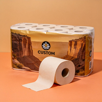 Papier toilette recyclé en gros, 4 plis, rouleau de papier toilette pour restaurant, fournisseur et fabricant de papier toilette de haute qualité
