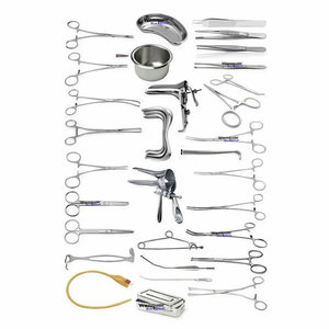 Ensemble d'instruments chirurgicaux gynécologiques 50 pièces Kit médical en acier inoxydable - Product Image 1