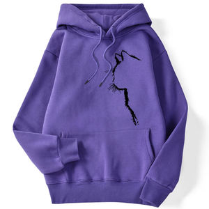 Men's Winter Knitted Fleece Lightweight Cotton <b>Hoodie</b> High Quality Custom Street Wear Digital Printing <b>Workout</b> <b>Hoodie</b> - Product Image 4
