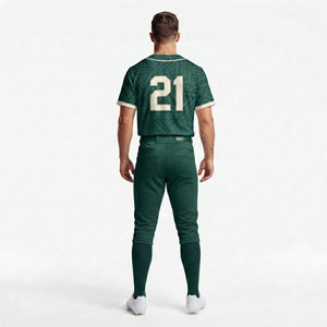 Tournament Ready Apparel Performance Sublimated Baseball Jersey Pants Manufacturer Full Sleeve Printed <b>Shirt</b> Front - Product Image 2