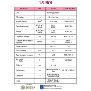 Plaque rainurée en polystyrène extrudé XPS légère (32 kg/m) à haute résistance à la compression (250-300 kPa) et à température contrôlée pour usage industriel - Product Image 6