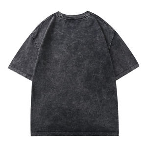 เสื้อยืดสตรีทแวร์วินเทจ 320gsm ล้างสีแบบแอซิดวอช พิมพ์ลายดิจิตอล ทรงโอเวอร์ไซส์ แขนสั้นสำหรับผู้ชาย ราคาขายส่ง - Product Image 2