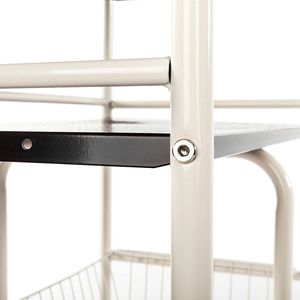 Cannes Double Row <b>Mesh</b> <b>Basket</b> Multi-Functional Utility Rack for Kitchen Cabinets Available in Coffer Color - Product Image 6