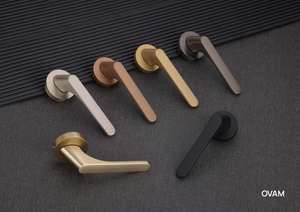 Juego de Manijas Interiores con Cierre Silencioso de Diseño Elegante, Kit de Herrajes de Cerradura de Entrada Modernos de Lujo Ligero para Escuelas, Oficinas e Instituciones - Product Image 3