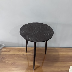 Table d'appoint ronde moderne en aluminium, table basse en métal faite à la main, table d'appoint décorative pour salon, meuble d'appoint - Product Image 4