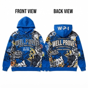 Premium Heavyweight 320 GSM <b>Fleece</b> Acid Wash Eco-Friendly Sublimation <b>Hoodie</b> Olive Green Custom Eagle Print Front <b>Lined</b> Winter - Product Image 5