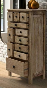 Cómoda Moderna Ecológica de Madera Maciza Hecha a Mano para Dormitorio y Sala de Estar con Acabado Natural - Product Image 2