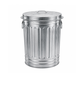 31 Gallon Galvanized Steel Utility - Trash Can with <b>Lid</b> - Product Image 1