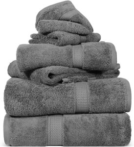 Cotton Pile 6 Piece <b>Towel</b> Set <b>Towels</b>/Washcloths, Ultra Soft Luxury <b>Towels</b> - Product Image 4