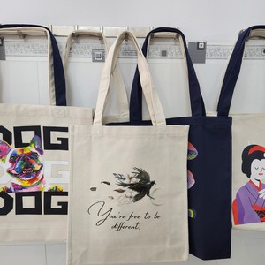 High-Definition CMYK Printing 12oz Organic Canvas Cotton (Eco-Friendly) Viet Nam <b>Tote</b> bag In Recycled Paper Sleeve OPP Bag - Product Image 6