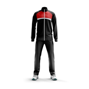 Conjunto Deportivo para Hombre, Chaqueta con Cierre Completo y Cuello Alto, Diseño con Bloques de Color, Transpirable, de Poliéster, para Otoño - Product Image 3
