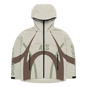 Fabricants de vêtements OEM personnalisés, ensembles de survêtements imperméables en polyester et nylon, vestes zippées, sweats à capuche et shorts - Product Image 6