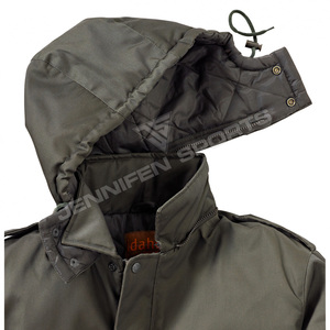 Veste de chasse d'hiver respirante et coupe-vent en toile de coton 100% avec capuche, nouveau style pour la chasse et le tir - Product Image 2