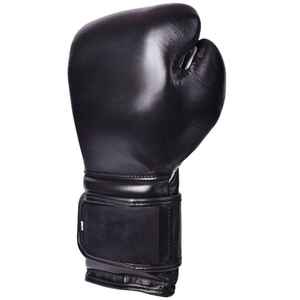 Guantes de Boxeo Negros de Piel Genuina 100% de Primera Calidad OEM de Solid Traders, con Cierre y Absorción de Humedad - Product Image 4