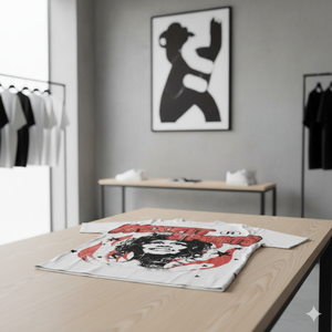 T-shirt Homme Oversize Noir 100% Coton Imprimé DTG Personnalisé avec Motif de Bande Graphique Manches Courtes – Vente en Gros - Product Image 5