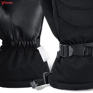 Nouvelles gants de sport décontractés d'hiver, chauds, imperméables, avec paume en cuir de chèvre, coupe-vent, pour snowboard et ski, séchage rapide - Product Image 6