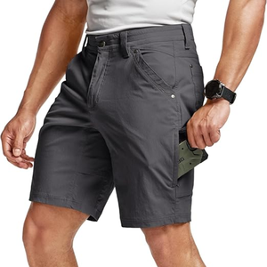 Pantalones Cortos Casuales para Hombre, Elásticos, Ligeros, Impermeables, Transpirables, de Secado Rápido, para Senderismo, Golf, con Cierre de Botón - Product Image 1