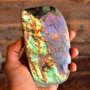 Pierre naturelle de labradorite, taille ovale trilobée, pierre de labradorite multiforme, pierre précieuse pour la fabrication de bijoux, labradorite bleue - Product Image 6