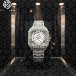 Reloj Cuadrado de Lujo Charm de Acero Inoxidable de 40 mm con Movimiento Mecánico, Fecha Automática, Esfera de Cristal, Botón de Presión y Cierre Oculto para Hombre - Product Image 1