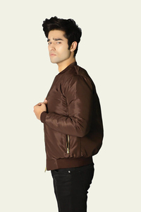 Chaqueta Bomber Formal de Invierno para Hombre, Talla Grande, con Logotipo Personalizado, 100% Nailon, Cuello Alto, Logotipo en la Parte Delantera - Product Image 4