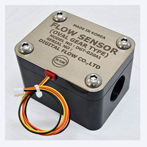 เซ็นเซอร์วัดการไหลของน้ำแบบดิจิตอล ยี่ห้อเกาหลี DGT-020AI รุ่น Oval Gear Flow Sensor วัสดุอะลูมิเนียม PT 3/4 เกลียวใน - Product Image 2