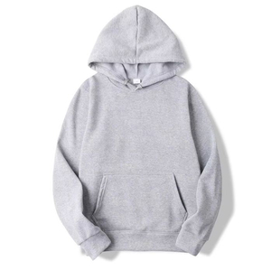 เสื้อฮู้ดผู้ชายแบบสวมใส่สบายทรงปกติ ผ้าฝ้ายเฟรนช์เทอร์รี่ สไตล์ลำลองสำหรับฤดูใบไม้ร่วง ดีไซน์กระเป๋าเสื้อ ผลิตตามสั่งขายส่ง OEM - Product Image 4