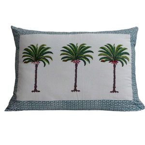Funda de Almohada Lumbar Rectangular Estilo Bohemio con Diseño de Palmera, 50x70 cm, Algodón Lavable, Cierre de Sobre Extraíble, a Bajo Precio - Product Image 5