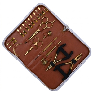 Juego de herramientas al por mayor para instalación de extensiones de cabello: herramienta de crimpado de microenlaces, aguja de gancho para cabello, pinzas de pico de pato, separador de cabello para dedo - Product Image 6