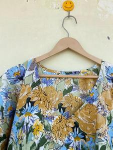 Vestido Kaftán Informal de Verano con Estampado Floral Tropical, sin Mangas, de Algodón, para Mujer, Playa, Asia, Islas del Pacífico, Vertexindiacorp - Product Image 4