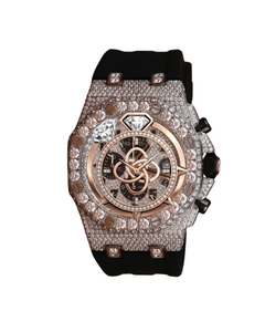 Montre en diamant moissanite personnalisée OEM ODM pour hommes, entièrement pavée de pierres VVS - Product Image 1