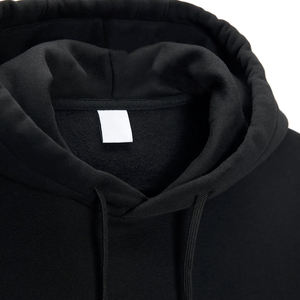 Nouvelle arrivée : sweat à capuche oversize en coton double tricot pour homme, avec col montant, fermeture éclair urbaine et poche cachée, tendance automne - Product Image 6