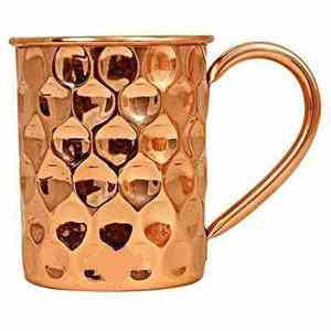 Tazas de Cobre Puro Martillado con Asa de Cobre, las Más Vendidas, para Bares y Hoteles - Product Image 1