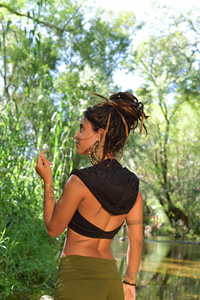 Women’s Bohemian Lace Hoodie <b>Top</b> Designed for Yoga <b>Festival</b> Outfits and Comfortable Everyday Wear - Product Image 4