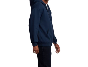 Sweat-shirt à capuche bleu pour homme, couleur unie, décontracté, tricoté, produit très demandé, 100% coton. - Product Image 1